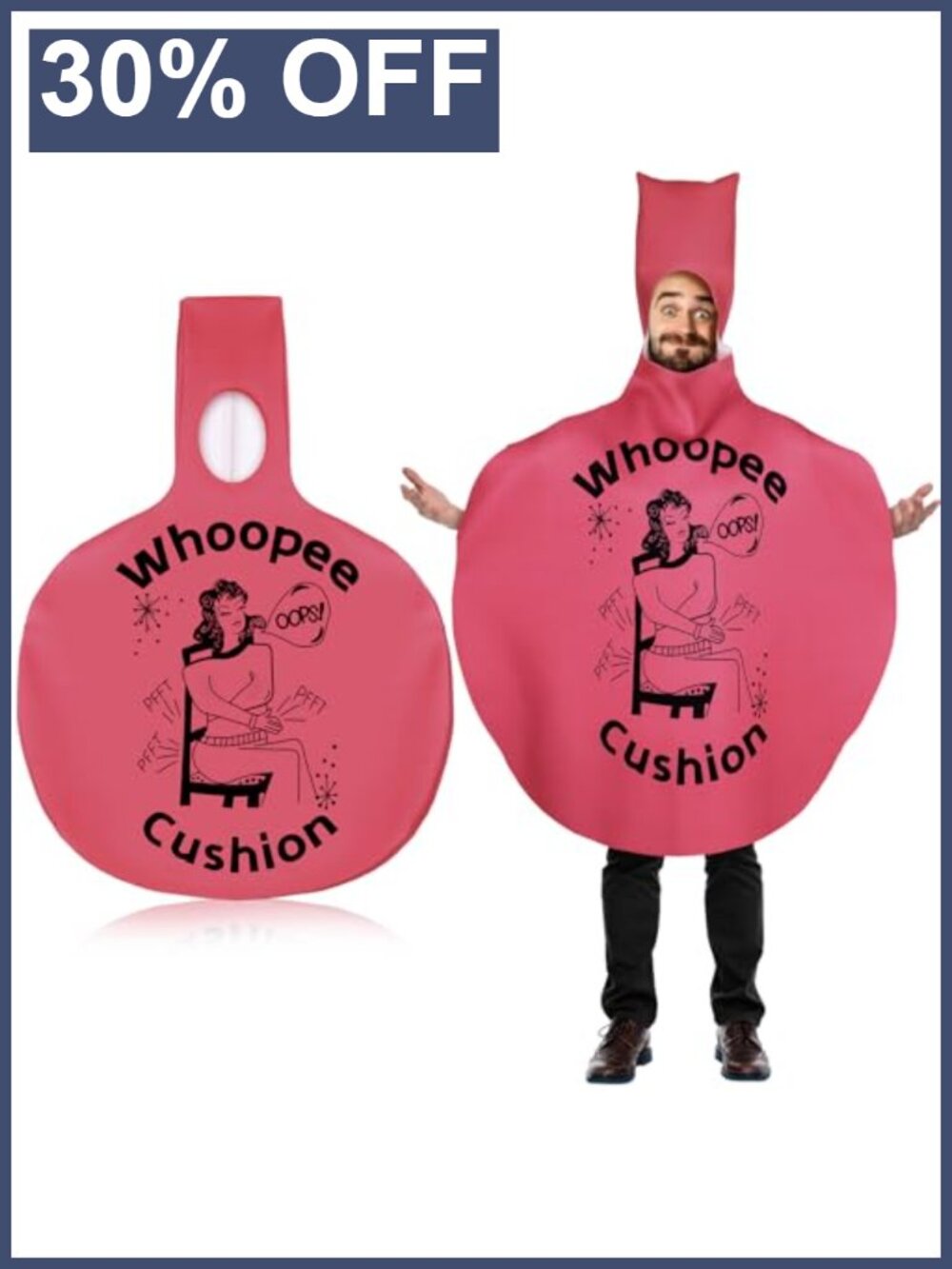 Halloween Whoopie Cushion Costume Sponge Adult Funny Cosplay Party